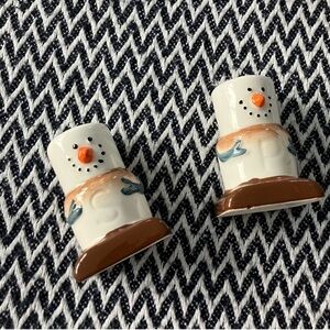 Marshmallow Snowman Salt and Pepper shakers
